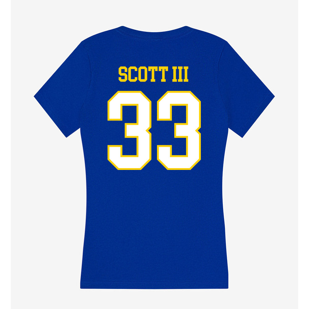 Delaware - NCAA Football : Trace Scott III - Women's V-Neck T-Shirt-1