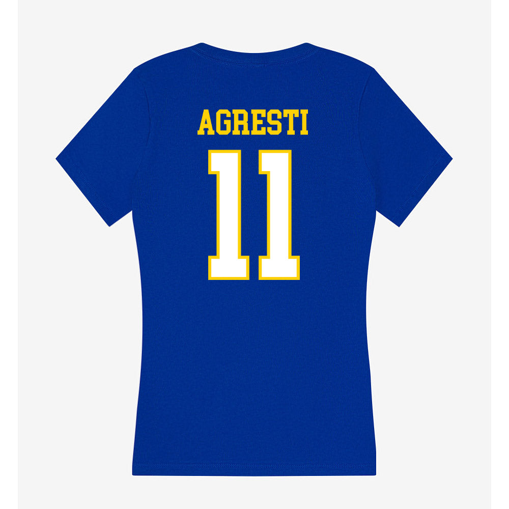 Delaware - NCAA Women's Soccer : Ava Agresti - Women's V-Neck T-Shirt-1