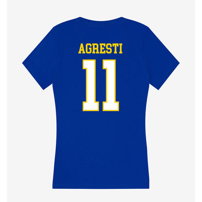 Delaware - NCAA Women's Soccer : Ava Agresti - Women's V-Neck T-Shirt-1