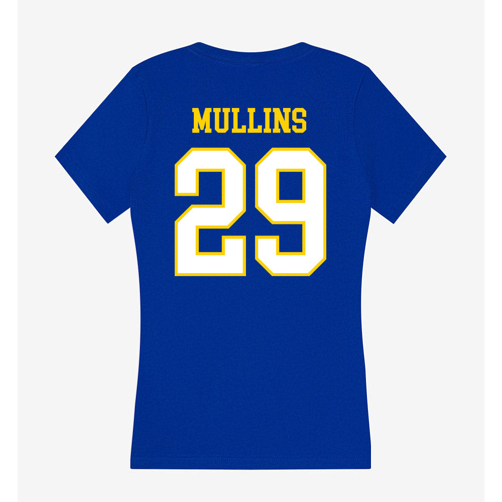Delaware - NCAA Football : George Mullins - Women's V-Neck T-Shirt-1