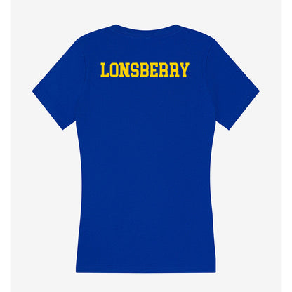 Delaware - NCAA Men's Swimming & Diving : Cody Lonsberry - Women's V-Neck T-Shirt-1