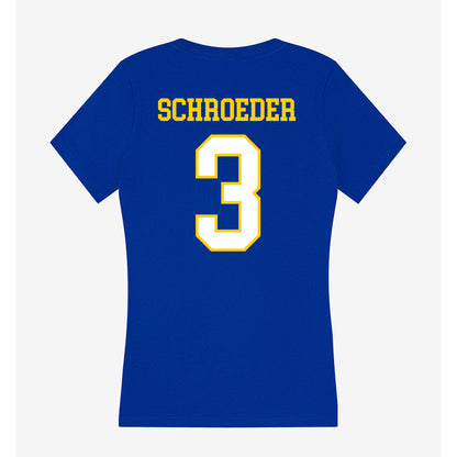 Delaware - NCAA Men's Soccer : Jan Schroeder - Women's V-Neck T-Shirt-1
