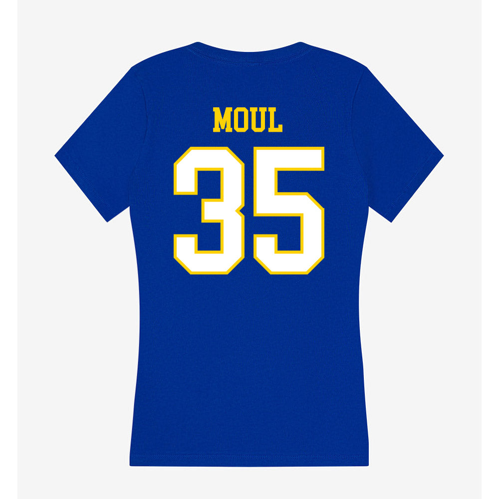 Delaware - NCAA Football : Gavin Moul - Women's V-Neck T-Shirt-1