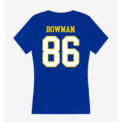 Delaware - NCAA Football : Jaxson Bowman - Women's V-Neck T-Shirt-1