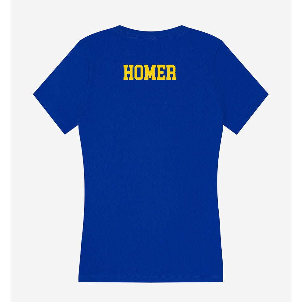 Delaware - NCAA Men's Golf : Matthew Homer - Women's V-Neck T-Shirt-1