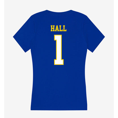 Delaware - NCAA Women's Soccer : Sophia Hall - Women's V-Neck T-Shirt-1