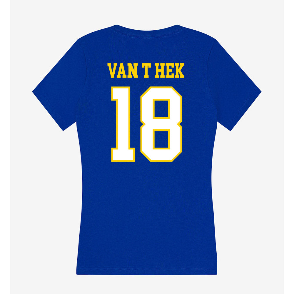 Delaware - NCAA Women's Field Hockey : Livia Van t Hek - Women's V-Neck T-Shirt-1