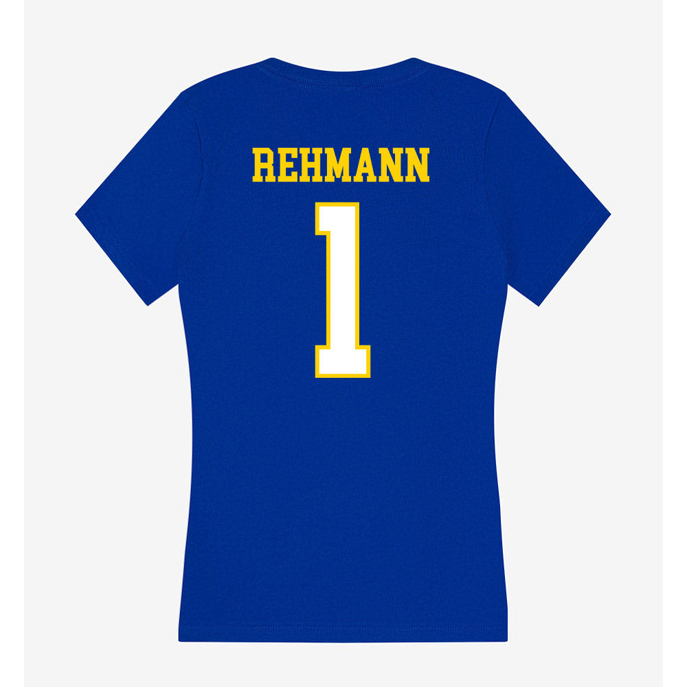 Delaware - NCAA Football : Brandon Rehmann - Women's V-Neck T-Shirt-1