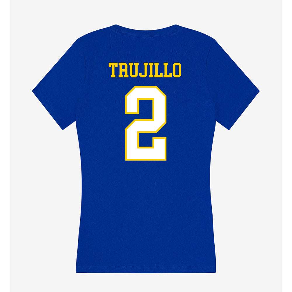 Delaware - NCAA Football : Riley Trujillo - Women's V-Neck T-Shirt-1