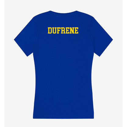 Delaware - NCAA Women's Track & Field : Claire Dufrene - Women's V-Neck T-Shirt-1