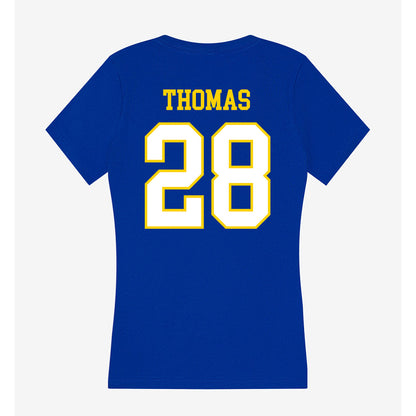 Delaware - NCAA Softball : Ryleigh Thomas - Women's V-Neck T-Shirt-1