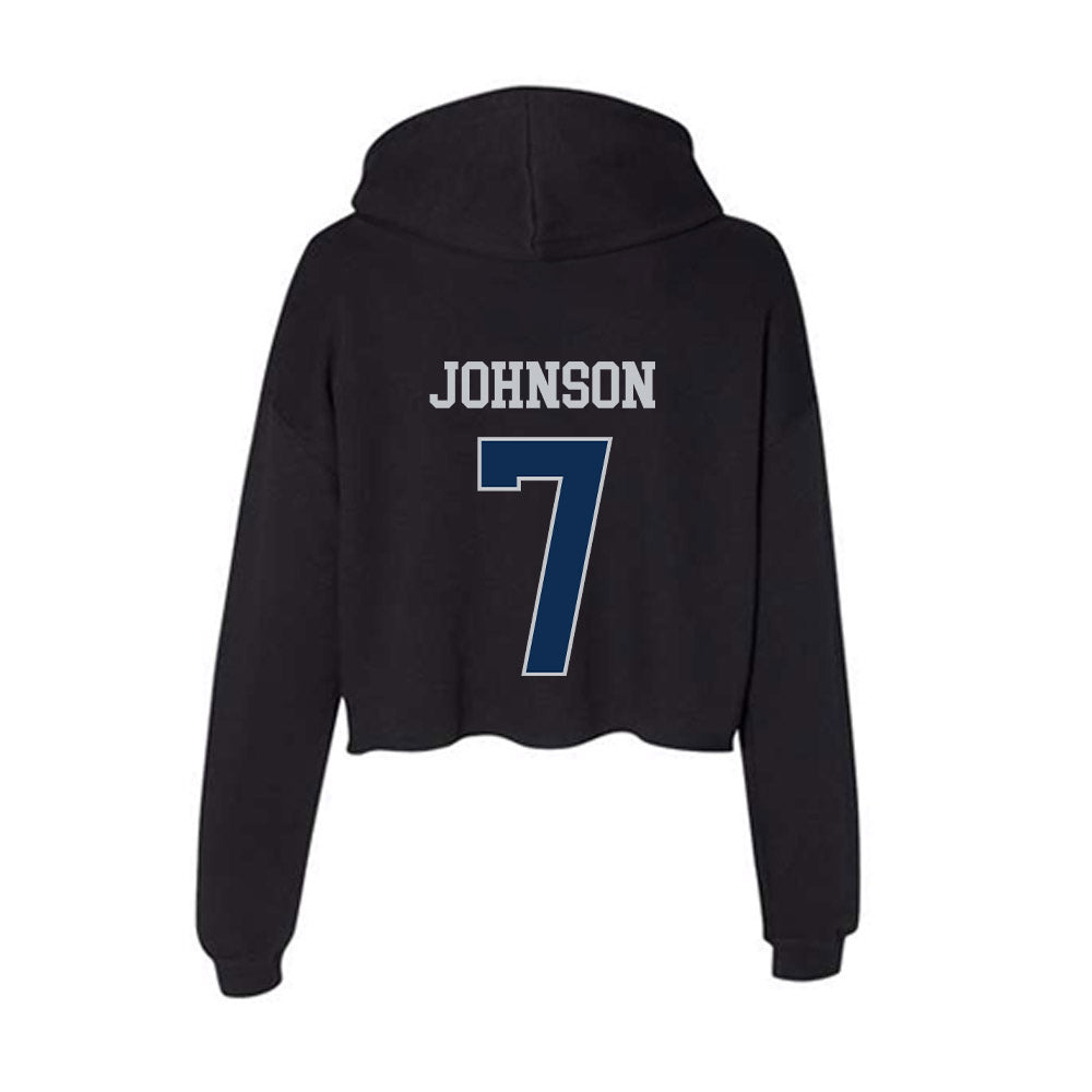 FAU - NCAA Football : Khmari Johnson - Women's Crop Fleece Hoodie-1