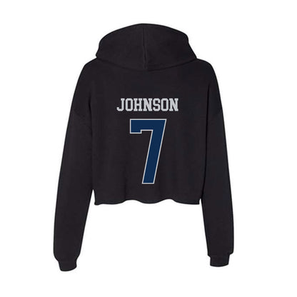 FAU - NCAA Football : Khmari Johnson - Women's Crop Fleece Hoodie-1