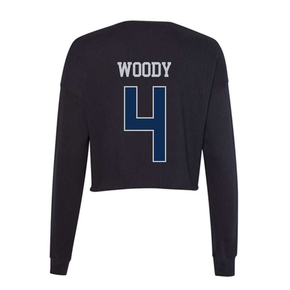 FAU - NCAA Football : Antojuan Woody - Women's Cropped Crew Fleece-1