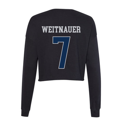 FAU - NCAA Beach Volleyball : Kate Weitnauer - Women's Cropped Crew Fleece-1
