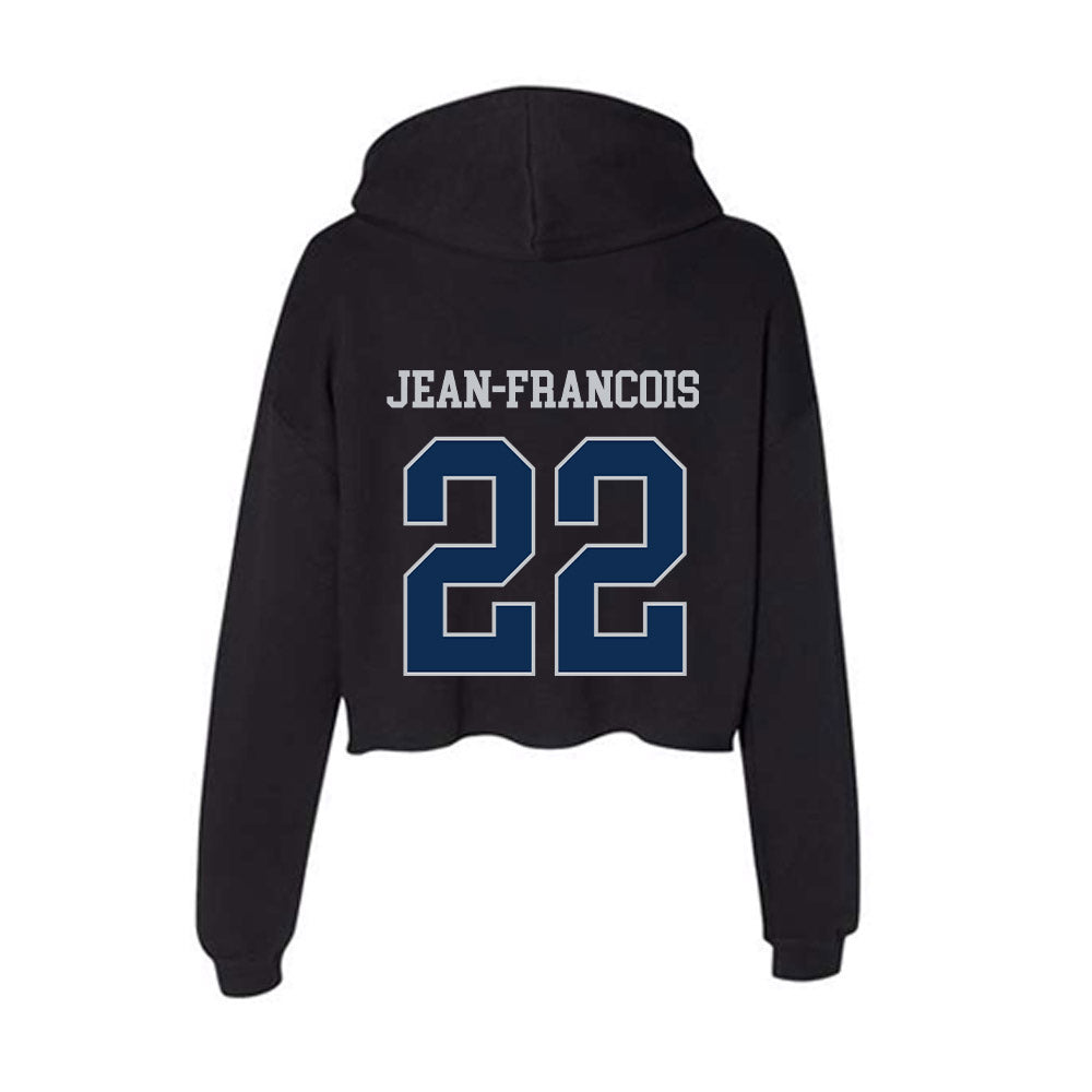 FAU - NCAA Men's Soccer : Christopher Jean-Francois - Women's Crop Fleece Hooded Sweatshirt-1