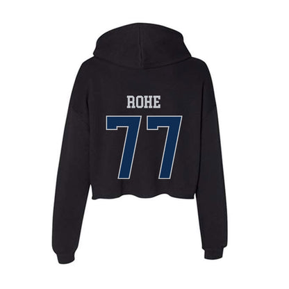 FAU - NCAA Football : Keon Rohe - Women's Crop Fleece Hoodie-1