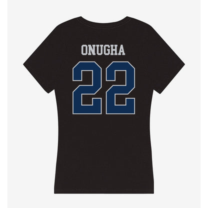 FAU - NCAA Women's Basketball : Vivian Onugha - Women's V-Neck T-Shirt-1