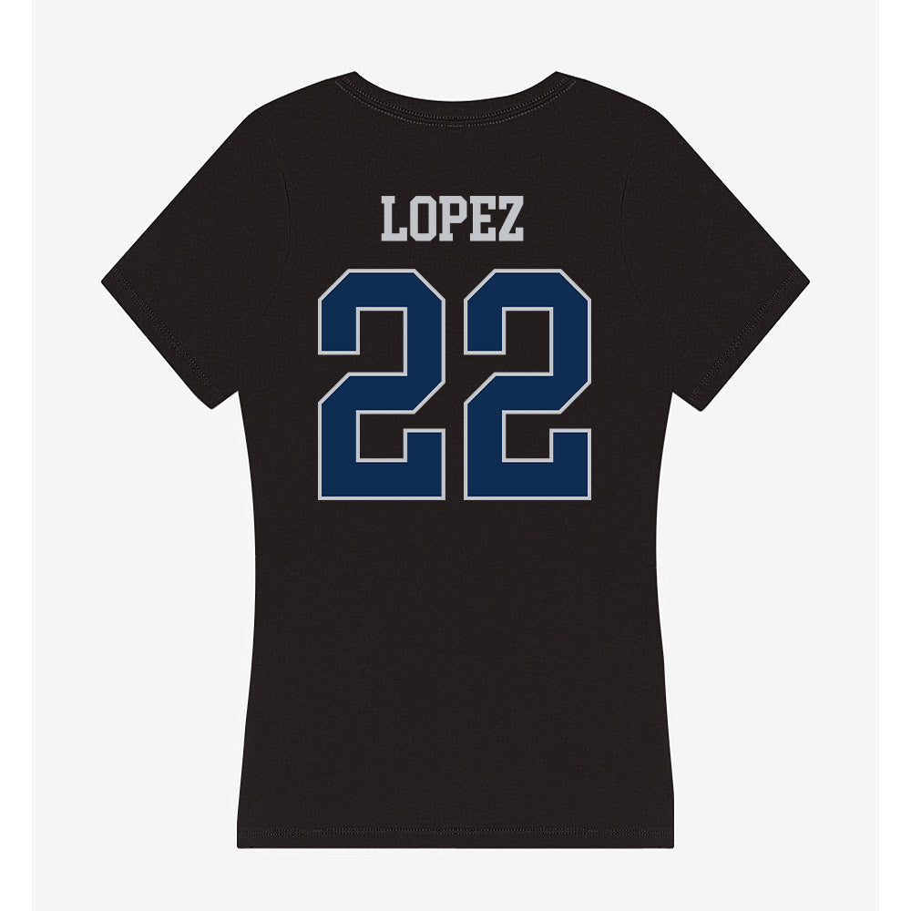 FAU - NCAA Baseball : Jonathan Lopez - Women's V-Neck T-Shirt-1