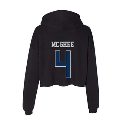 FAU - NCAA Football : Damarius McGhee - Women's Crop Fleece Hoodie-1