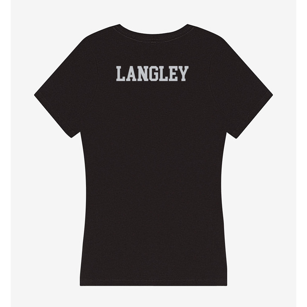 FAU - NCAA Women's Swimming & Diving : Fynn Langley - Women's V-Neck T-Shirt-1