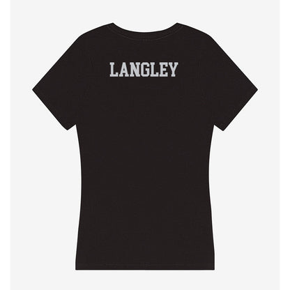 FAU - NCAA Women's Swimming & Diving : Fynn Langley - Women's V-Neck T-Shirt-1