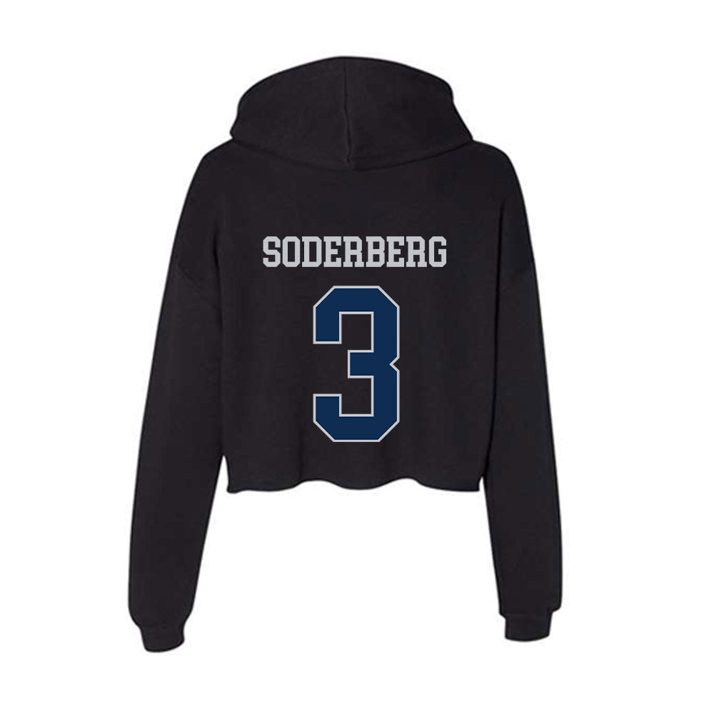 FAU - NCAA Beach Volleyball : Sophia Soderberg - Women's Crop Fleece Hoodie-1