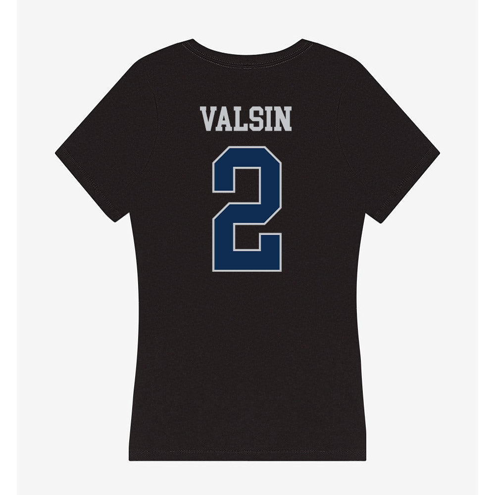 FAU - NCAA Football : Kelby Valsin - Women's V-Neck T-Shirt-1