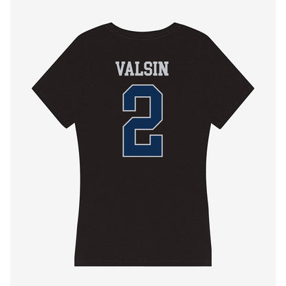 FAU - NCAA Football : Kelby Valsin - Women's V-Neck T-Shirt-1