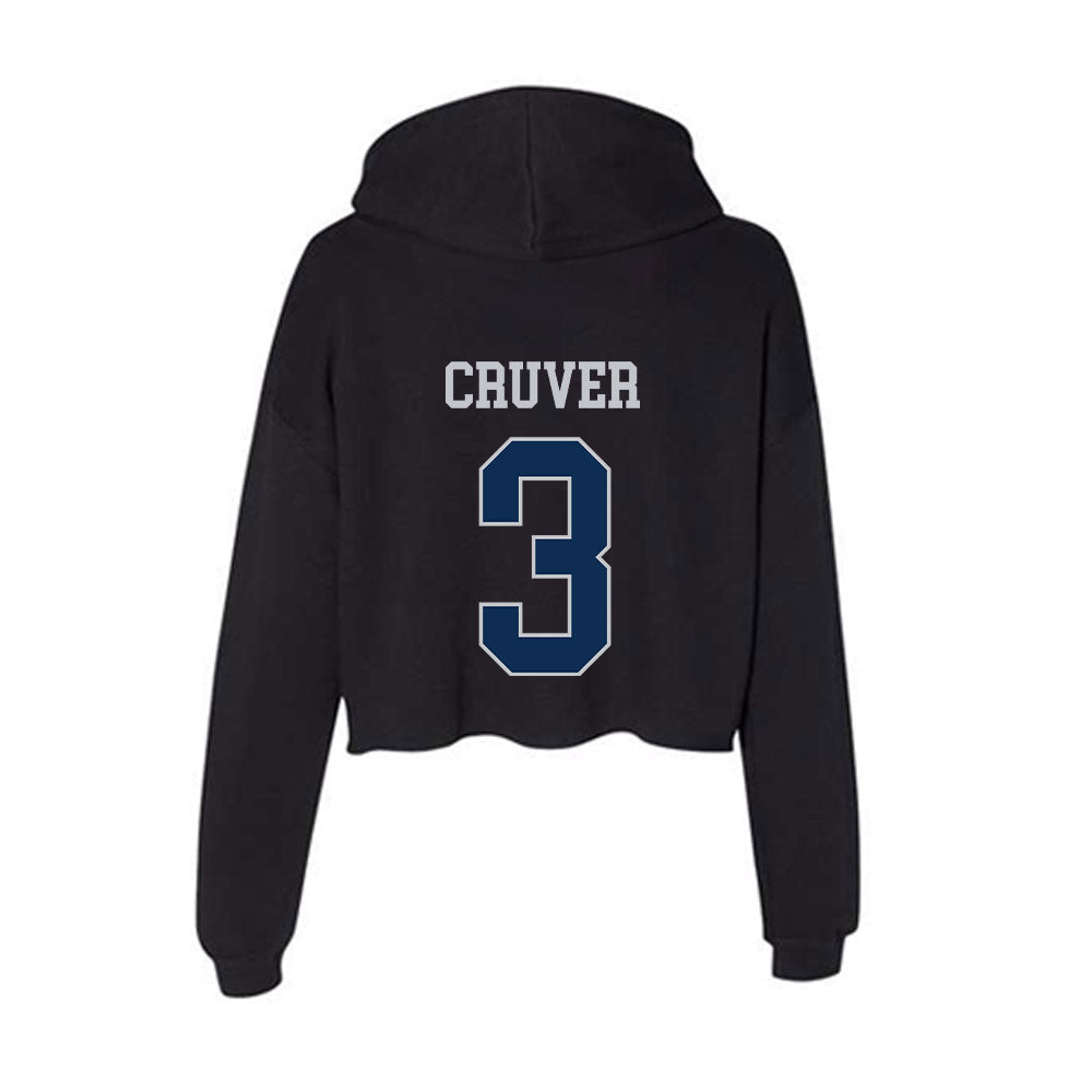 FAU - NCAA Football : Carson Cruver - Women's Crop Fleece Hoodie-1
