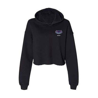 FAU - NCAA Men's Soccer : Christopher Jean-Francois - Women's Crop Fleece Hooded Sweatshirt-0