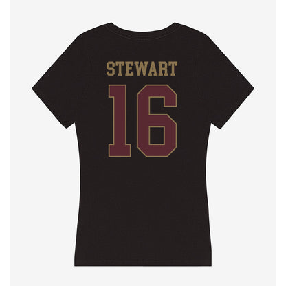 Texas State - NCAA Women's Soccer : Addison Stewart - Women's V-Neck T-Shirt-1