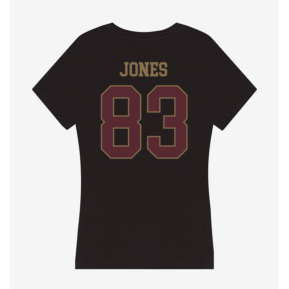 Texas State - NCAA Football : Jonah Jones - Women's V-Neck T-Shirt-1
