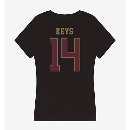 Texas State - NCAA Football : Dante Keys - Women's V-Neck T-Shirt-1