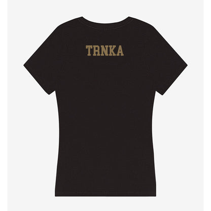 Texas State - NCAA Cheerleading : Helena Trnka - Women's V-Neck T-Shirt-1