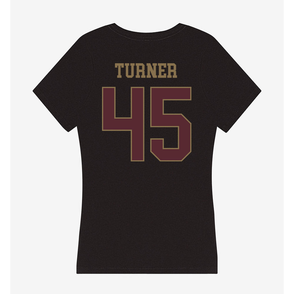 Texas State - NCAA Football : Austin Turner - Women's V-Neck T-Shirt-1