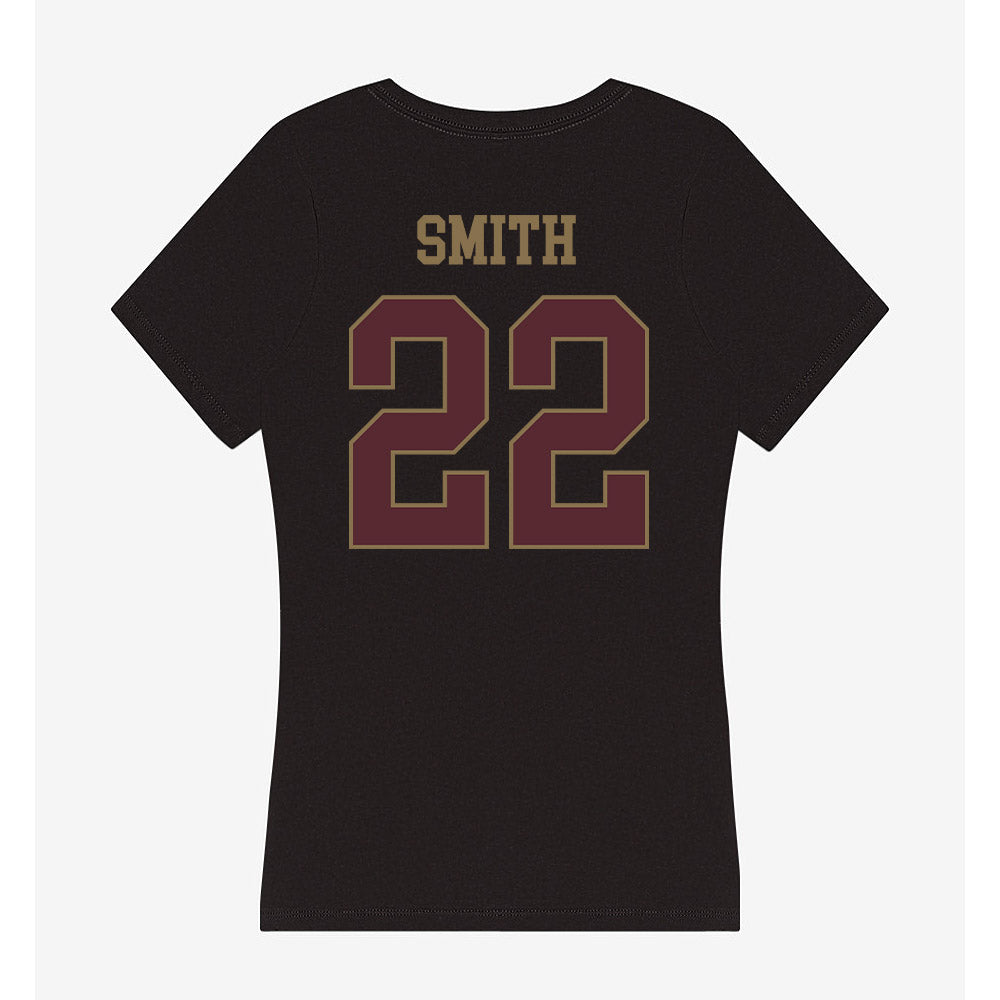Texas State - NCAA Women's Soccer : Kaylie Smith - Women's V-Neck T-Shirt-1