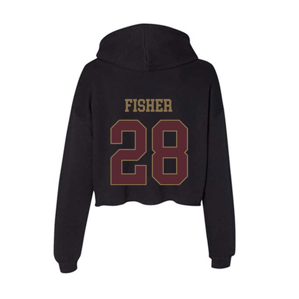 Texas State - NCAA Women's Soccer : Annabelle Fisher - Women's Crop Fleece Hoodie-1