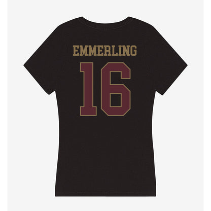 Texas State - NCAA Women's Volleyball : caelyn emmerling - Women's V-Neck T-Shirt-1