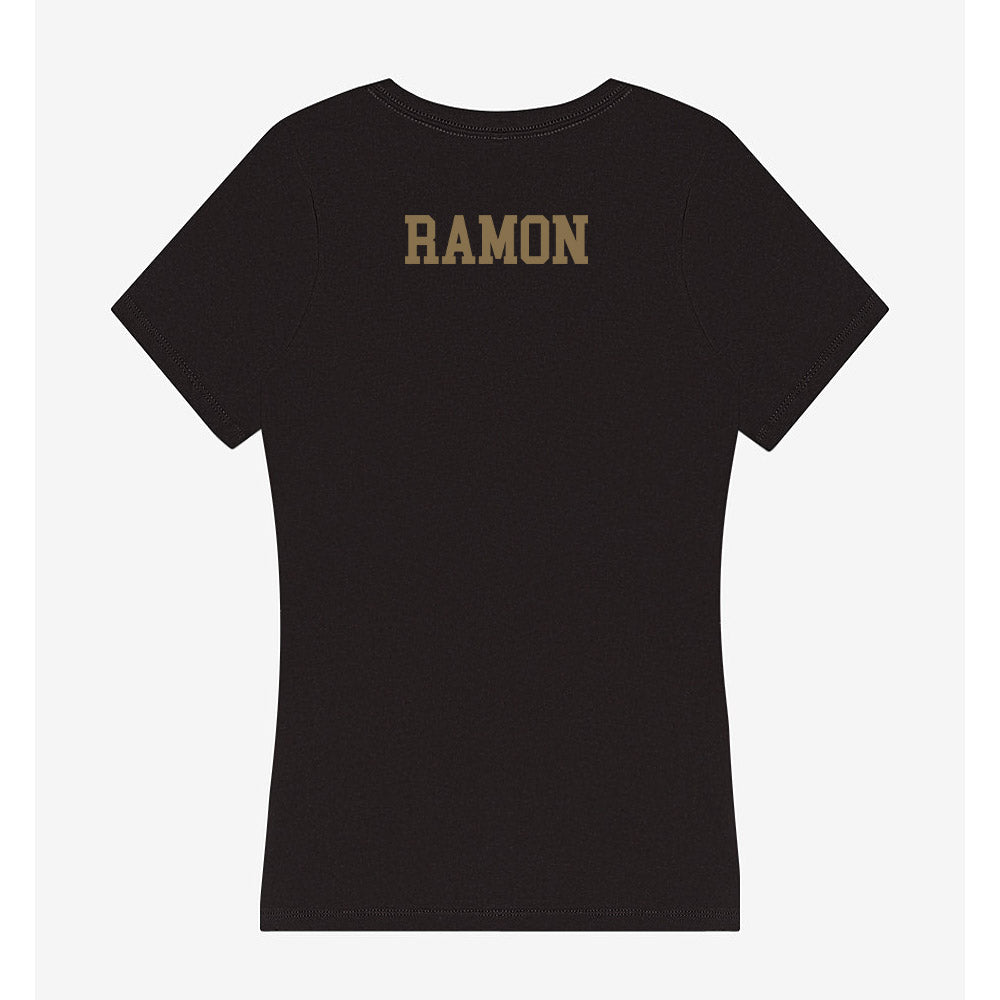 Texas State - NCAA Cheerleading : Ella Ramon - Women's V-Neck T-Shirt-1