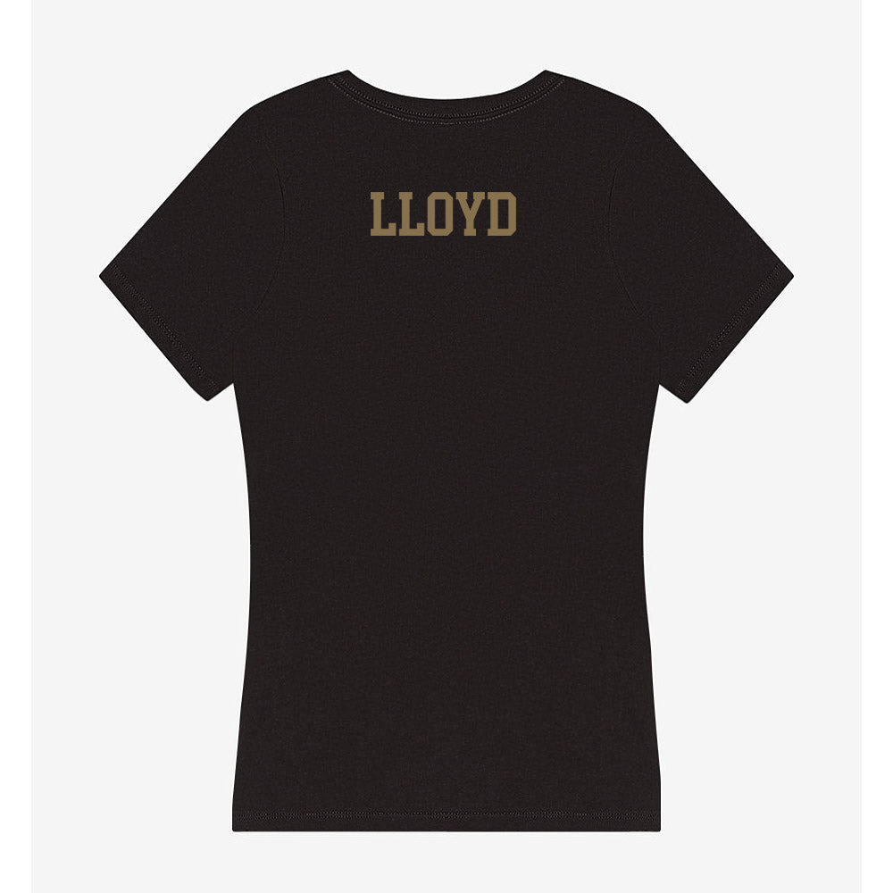 Texas State - NCAA Men's Track & Field : Jashaun Lloyd - Women's V-Neck T-Shirt-1
