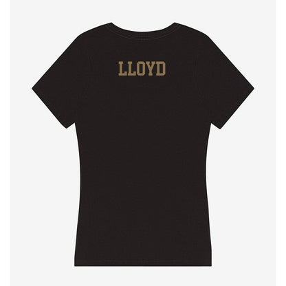Texas State - NCAA Men's Track & Field : Jashaun Lloyd - Women's V-Neck T-Shirt-1