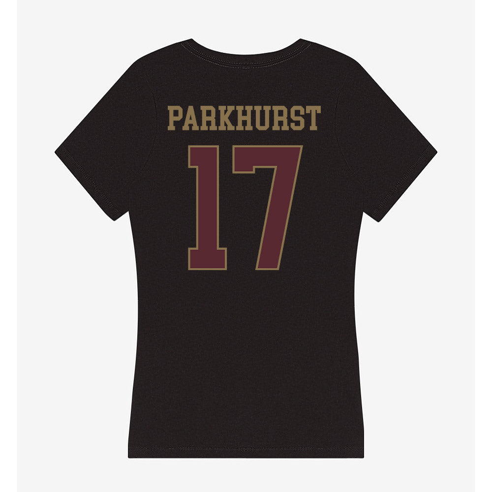 Texas State - NCAA Football : Gavin Parkhurst - Women's V-Neck T-Shirt-1