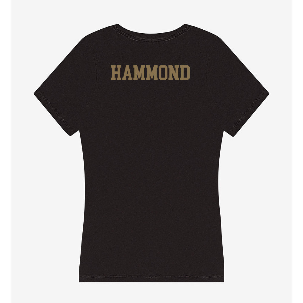 Texas State - NCAA Men's Track & Field : Easton Hammond - Women's V-Neck T-Shirt-1