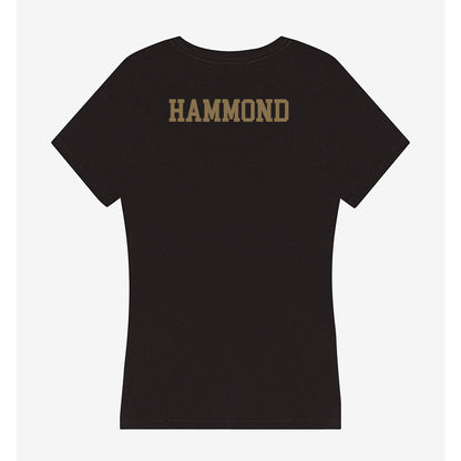 Texas State - NCAA Men's Track & Field : Easton Hammond - Women's V-Neck T-Shirt-1