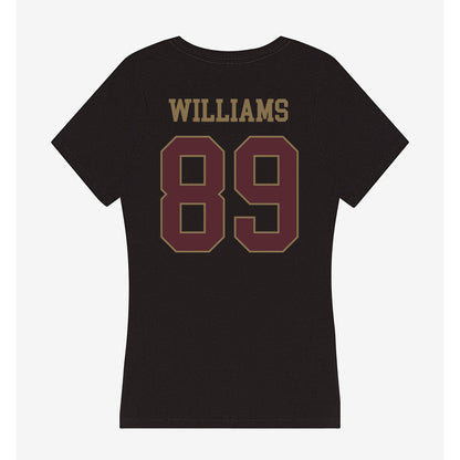 Texas State - NCAA Football : Jordan Williams - Women's V-Neck T-Shirt-1