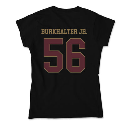 Texas State - NCAA Football : Trenton Burkhalter Jr. - Soft Style Women’s T-Shirt-1