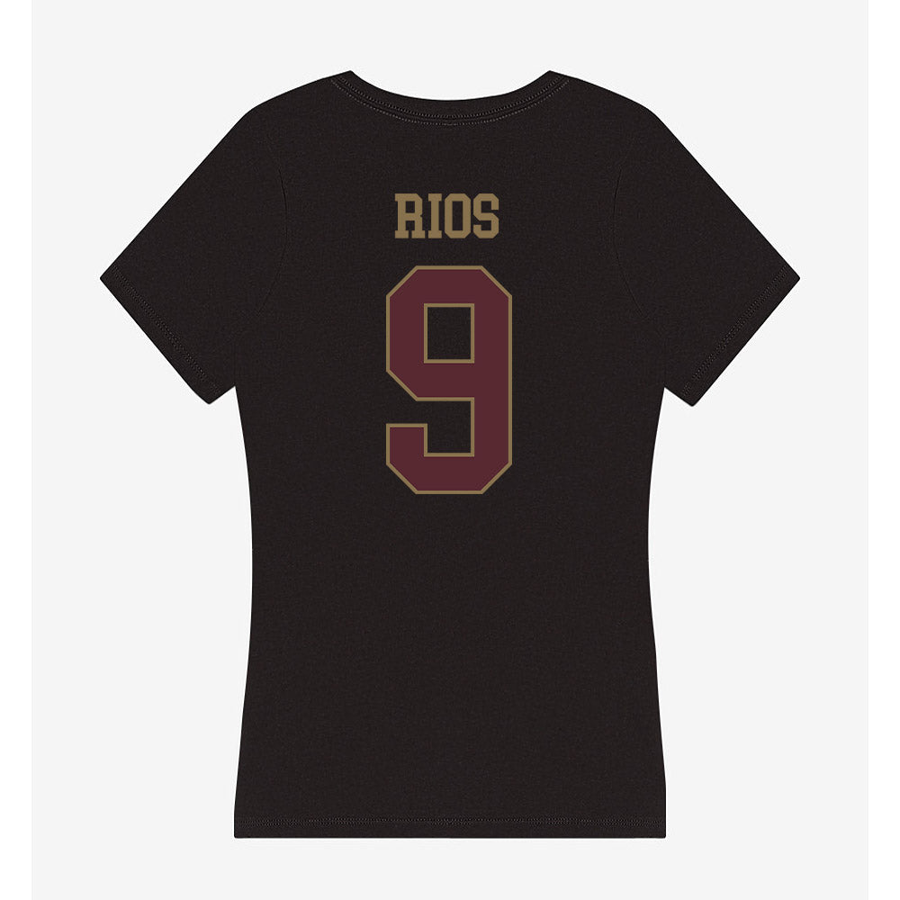 Texas State - NCAA Football : Jaden Rios - Women's V-Neck T-Shirt-1