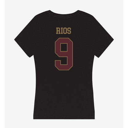 Texas State - NCAA Football : Jaden Rios - Women's V-Neck T-Shirt-1