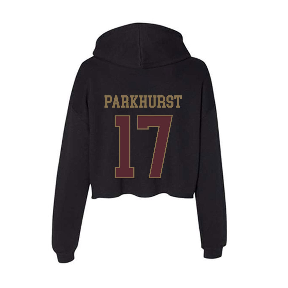 Texas State - NCAA Football : Gavin Parkhurst - Women's Crop Fleece Hoodie-1
